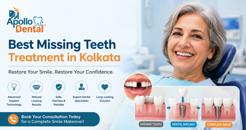 Best Missing Teeth Treatment in Kolkata: Restore Your Smile with Modern Solutions